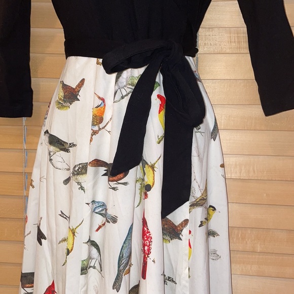 Wayward Fancies by eShakti Wrap Maxi Bird Dress - Picture 5 of 11